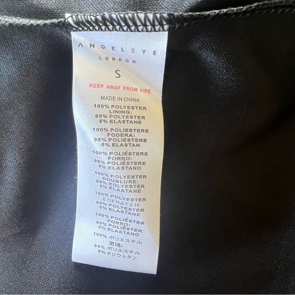 Angeleye London black dress with rose gold overlay& exposed back zipper Size S - Picture 8 of 17